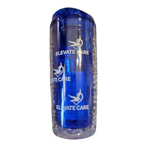 Brand New Geo 16 Oz Tumbler With Lid And Straw Blue